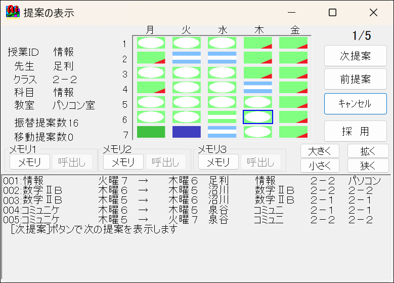 駒入れ　AI手直しとの連携　振替提案