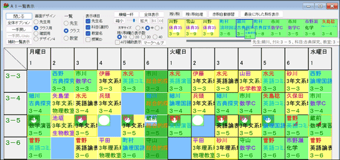 AI一覧表のドラッグ＆ドロップ